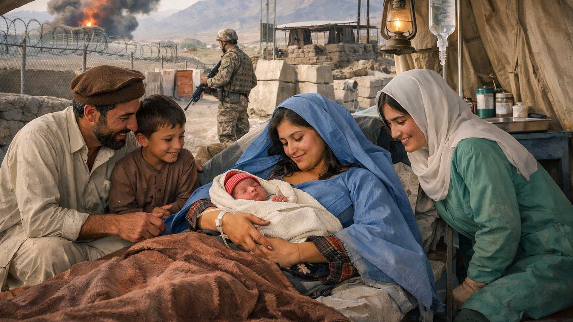 لڑائی اور بند سرحد کے بیچ زندگی کی جیت: جمرود میں افغان خاتون کے ہاں بچے کی پیدائش