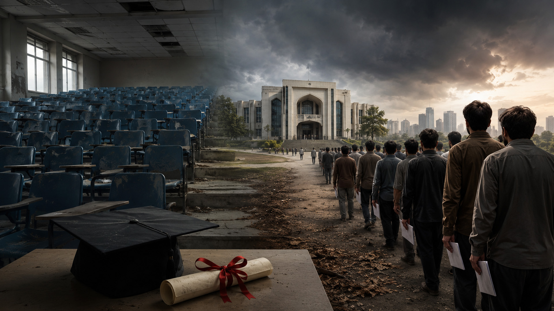 خالی نشستیں، بھٹکتی ڈگریاں