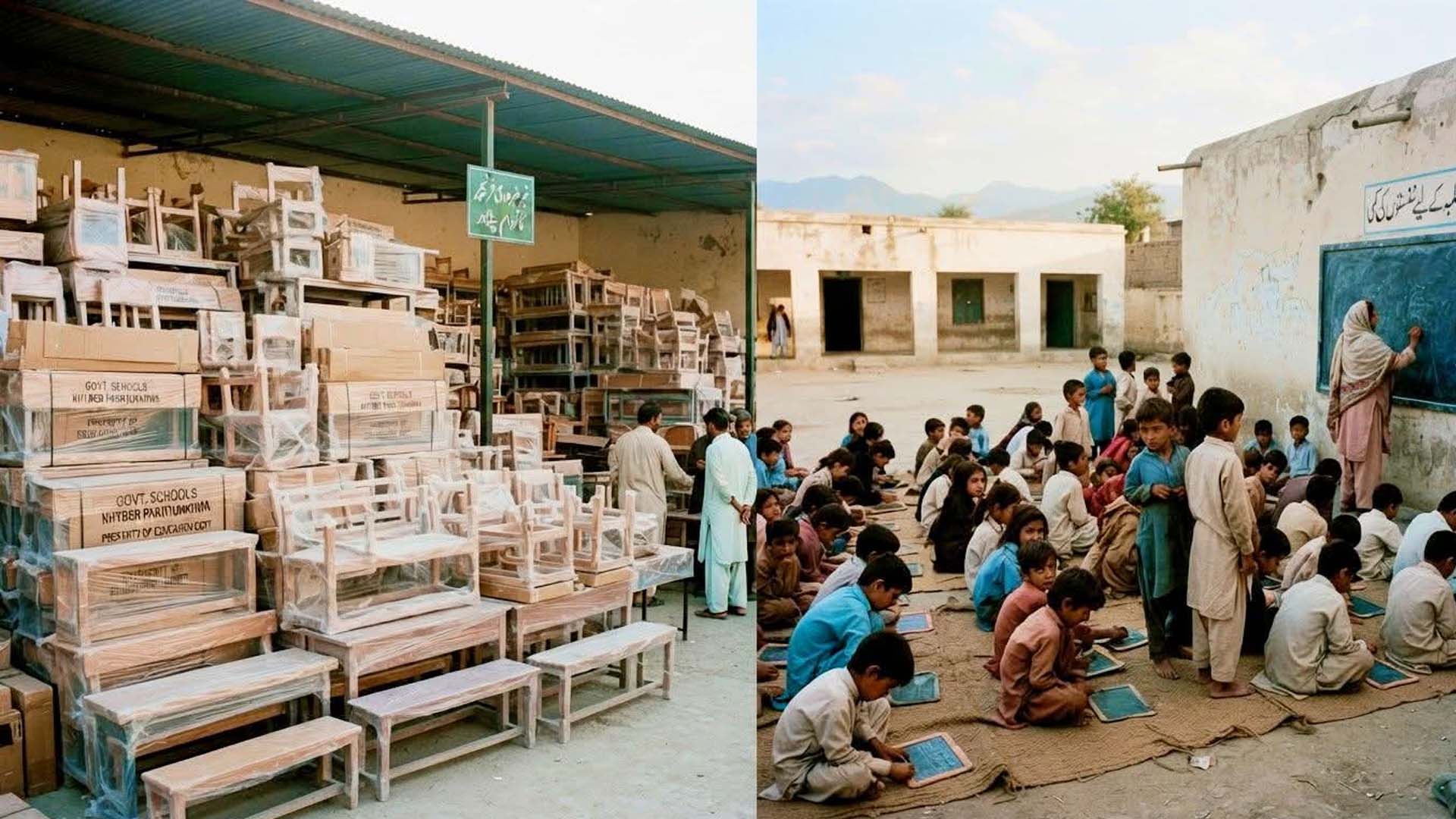 خیبر پختونخوا کے سرکاری سکولوں میں ضرورت سے زائد فرنیچر کی خریداری کا انکشاف