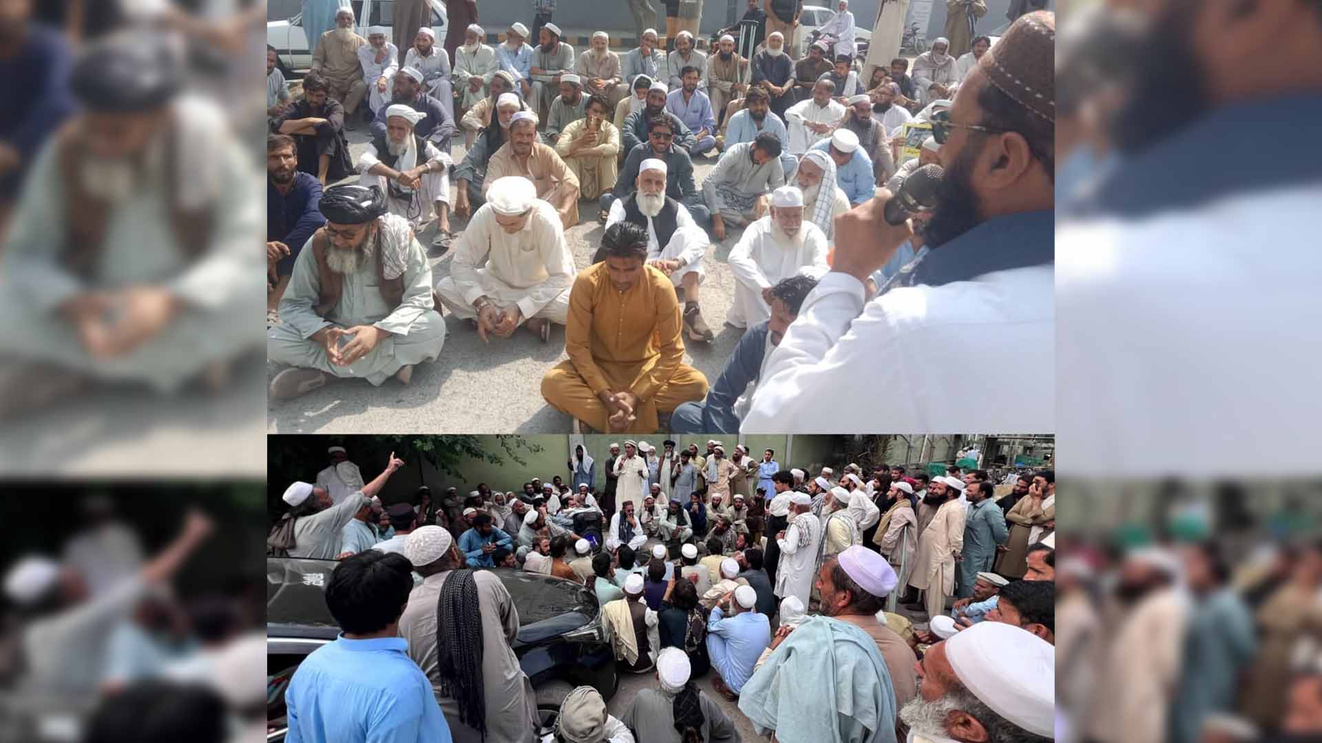 تیراہ متاثرین کا ڈی سی خیبر دفتر کے سامنے دھرنا، مطالبات کی منظوری کے لیے ایک ہفتے کی ڈیڈ لائن